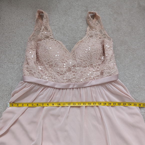 Petal Pink Mori Lee 714 Formal Bridesmaid Dress - Picture 6 of 11